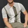 Men's Summer Fashion Thin Loose Knitted Polo Shirt MTA2550D5P sold by Manly