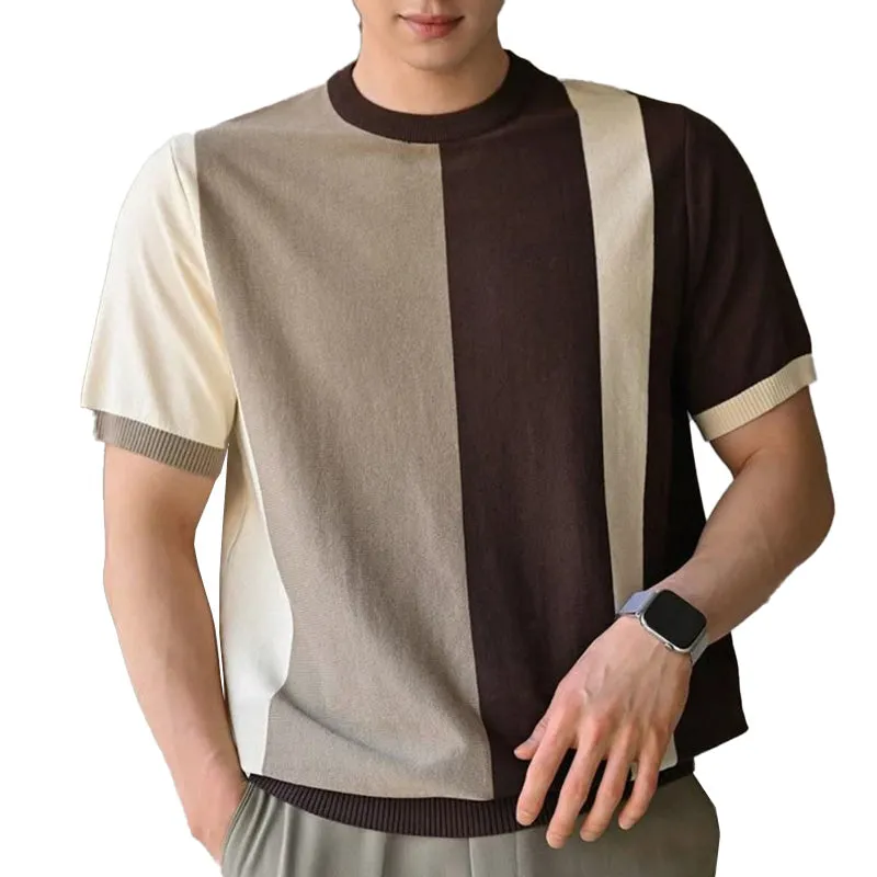 Men's Summer Fashion Elegant Thin Loose Knitted Polo Shirt MTA2515D1P sold by Manly