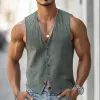 Men's Casual Soft Suede V-Neck Single-Breasted Slim Fit Vest MTA3041D8M sold by Manly