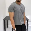 Men's Solid Round Neck Short Sleeve Casual T-shirt 26846758Z sold by Manly