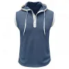 Men's Colorblock Hooded Sleeveless Tank Top MTA0762E3Z sold by Manly