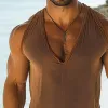 Men'S Retro Casual Colorblock V-Neck Tank Top MTA0933E7TO sold by Manly