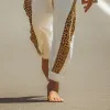 Men's Spring And Summer Fashion Cotton Blended Leopard Print Elastic Waist Casual Pants MTA1349E7K sold by Manly