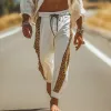 Men's Spring And Summer Fashion Cotton Blended Leopard Print Elastic Waist Casual Pants MTA1349E7K sold by Manly