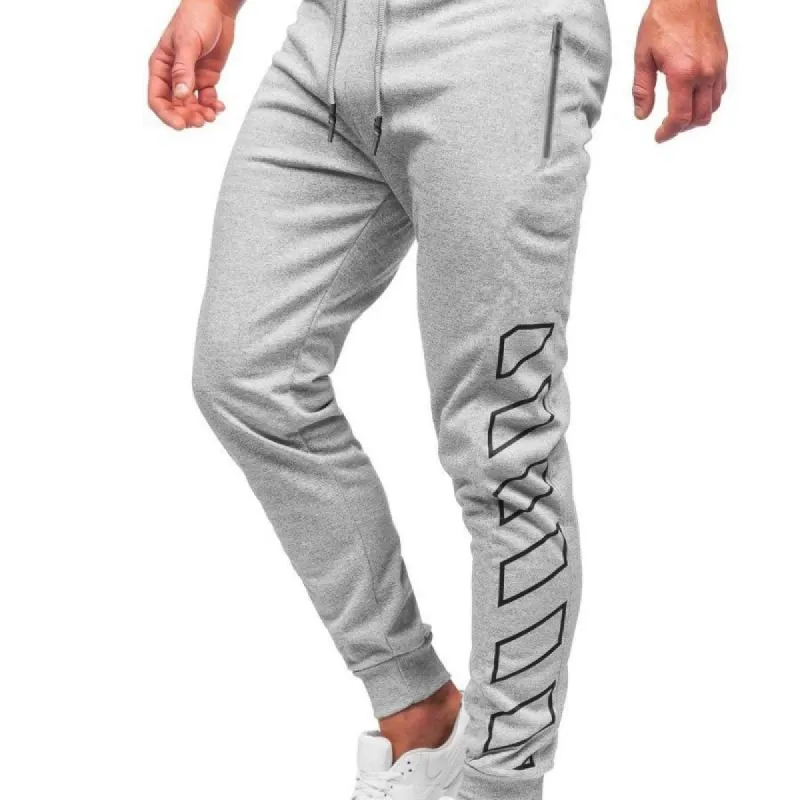 Men's Casual Slim Fit Elastic Waist Sports Pants 13109592M sold by Manly