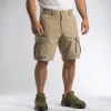 Men's Summer Fashion Solid Denim Cargo Shorts MTA1368E7P sold by Manly