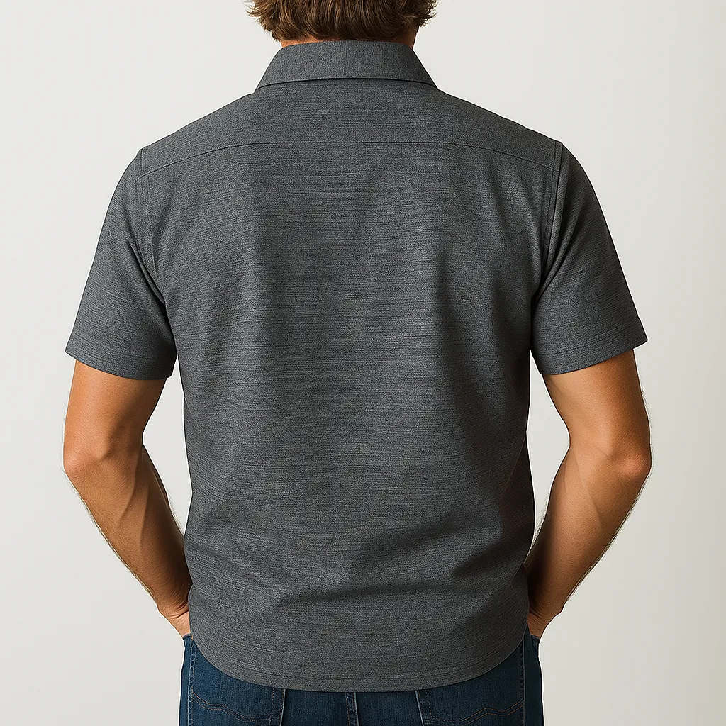 Men's Summer Light Business Style Cotton Short-Sleeved Shirt MTA1463E8P sold by Manly product image thumbnail 3