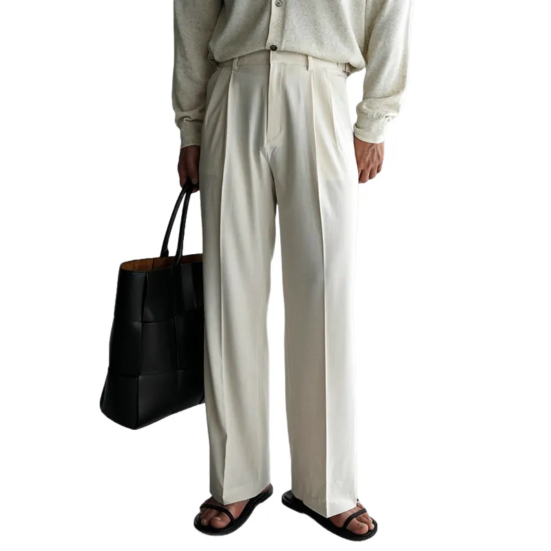 Men's Fashion Solid Color Straight Suit Pants MTA1616E7Z sold by Manly