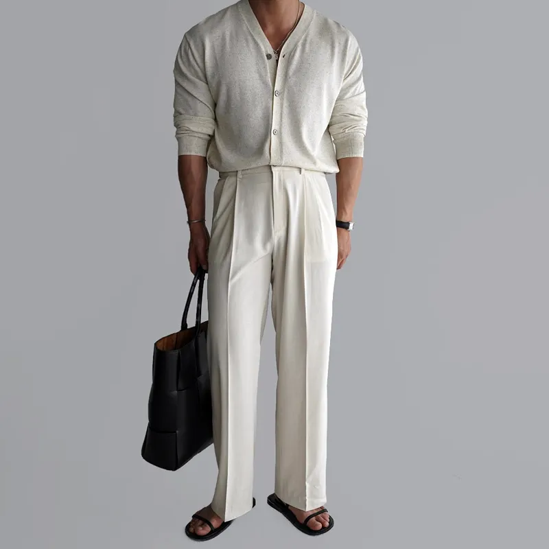 Men's Fashion Solid Color Straight Suit Pants MTA1616E7Z sold by Manly product image thumbnail 4