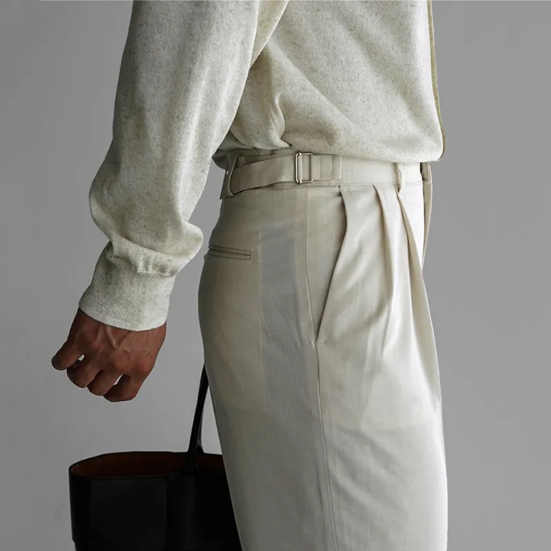 Men's Fashion Solid Color Straight Suit Pants MTA1616E7Z sold by Manly product image thumbnail 3