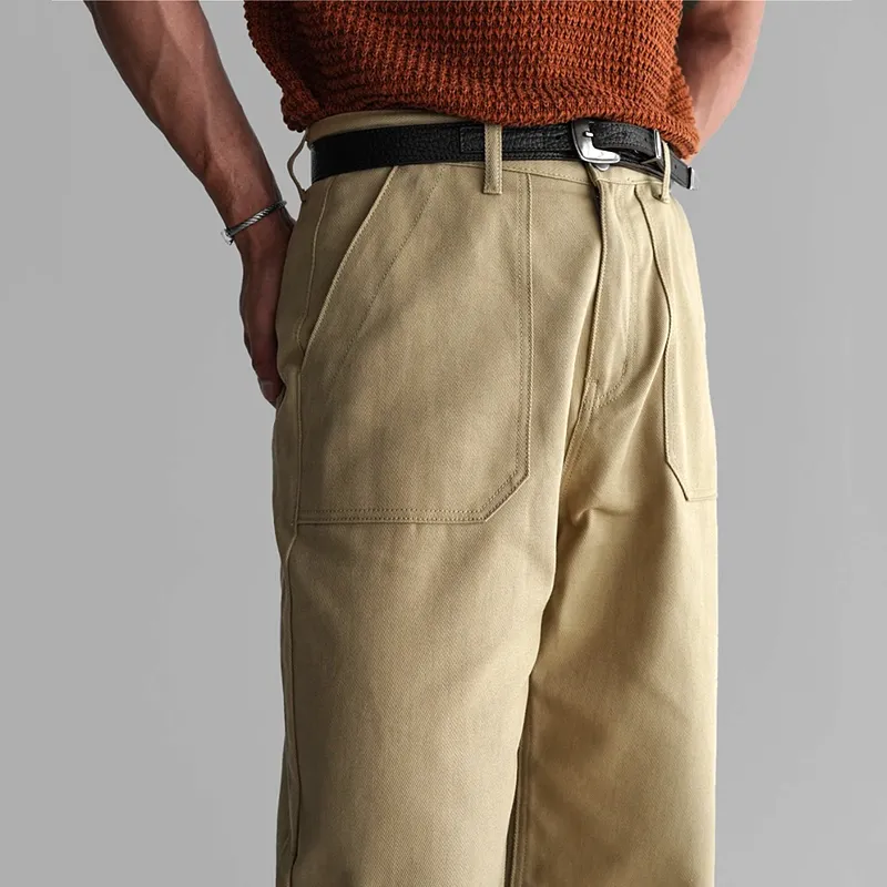 Men's Fashion Solid Color Straight Casual Pants MTA1639E4Z sold by Manly product image thumbnail 3