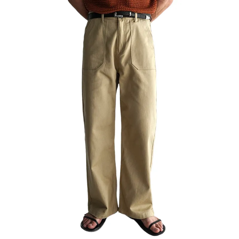 Men's Fashion Solid Color Straight Casual Pants MTA1639E4Z sold by Manly