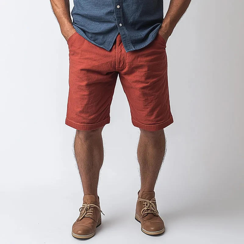 Men's Summer Fashion Solid Color Cotton And Linen Sports Shorts MTA1650E4P sold by Manly product image thumbnail 2