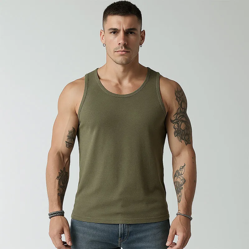 Men's Summer Western Cowboy Style Printed Cotton Tank Top MTA1537E5P sold by Manly product image thumbnail 3