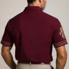 Men's Summer Fashion Floral Embroidery Cotton And Linen Short Sleeve Shirt MTA1589E7P sold by Manly