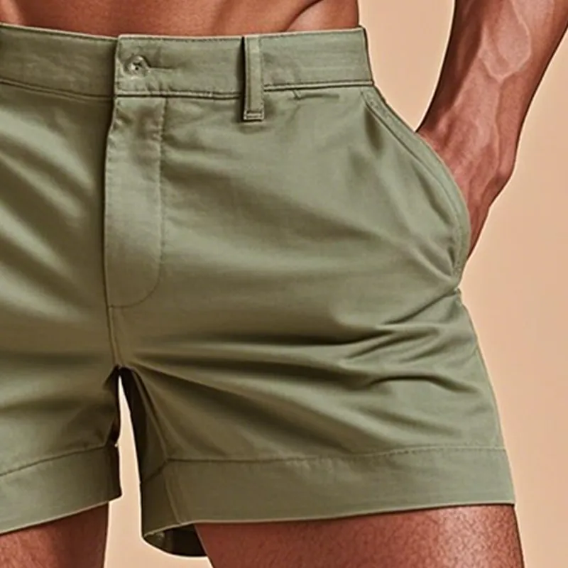 Men's Fashion Solid Straight Multi-pocket Cargo Shorts MTA1953E9Z sold by Manly product image thumbnail 3