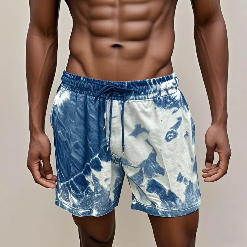 Men's Fashion Tie-dye Elastic Waist Sports Shorts MTA1937E1Z sold by Manly product image thumbnail 3
