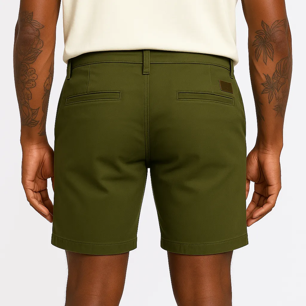 Men's Summer Fashion Retro Solid Color Denim Shorts MTA1600E7P sold by Manly product image thumbnail 3