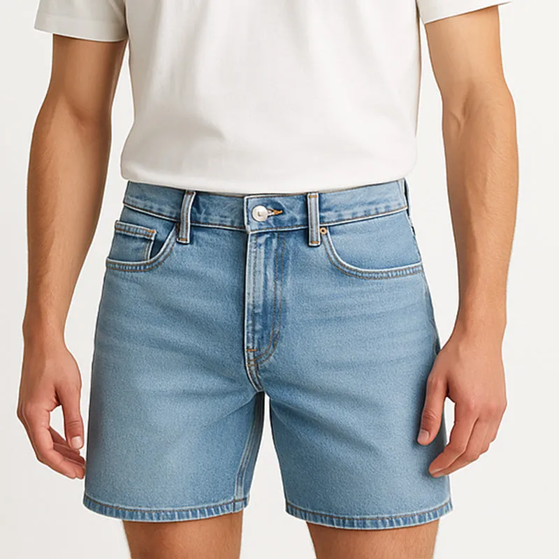 Men's Summer Fashion Light Washed Denim Shorts MTA1682E3P sold by Manly product image thumbnail 2