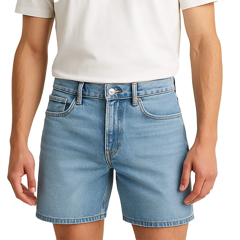Men's Summer Fashion Light Washed Denim Shorts MTA1682E3P sold by Manly