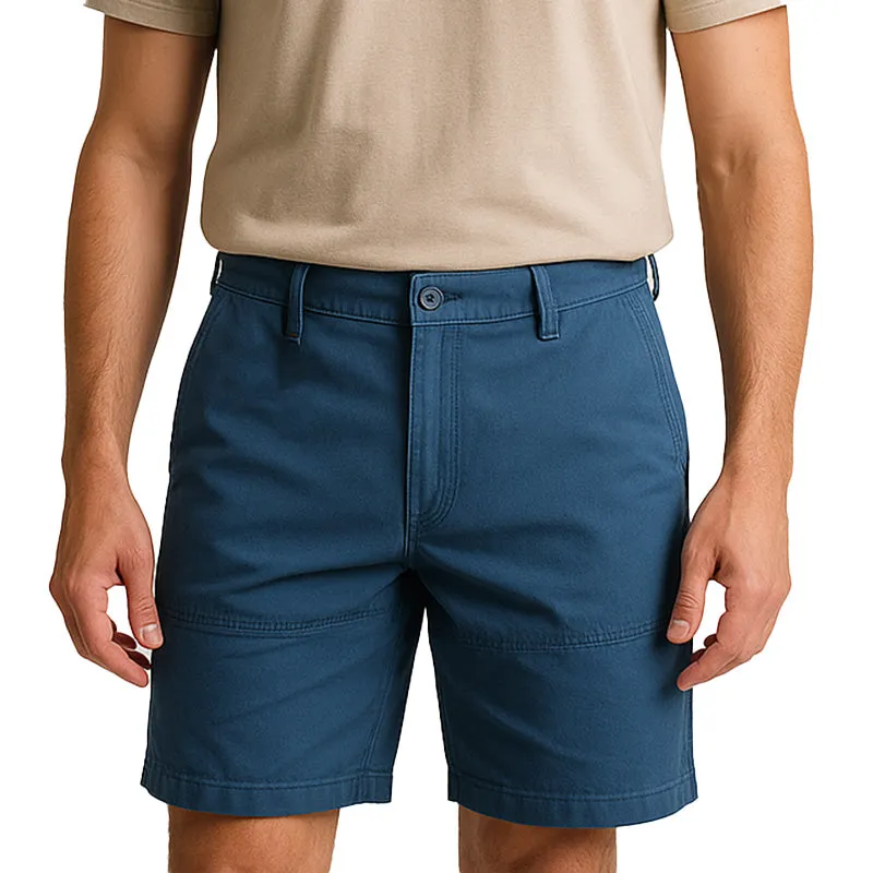 Men's Summer Fashion Simple Solid Color Cotton Blend Casual Shorts MTA1971E4P sold by Manly
