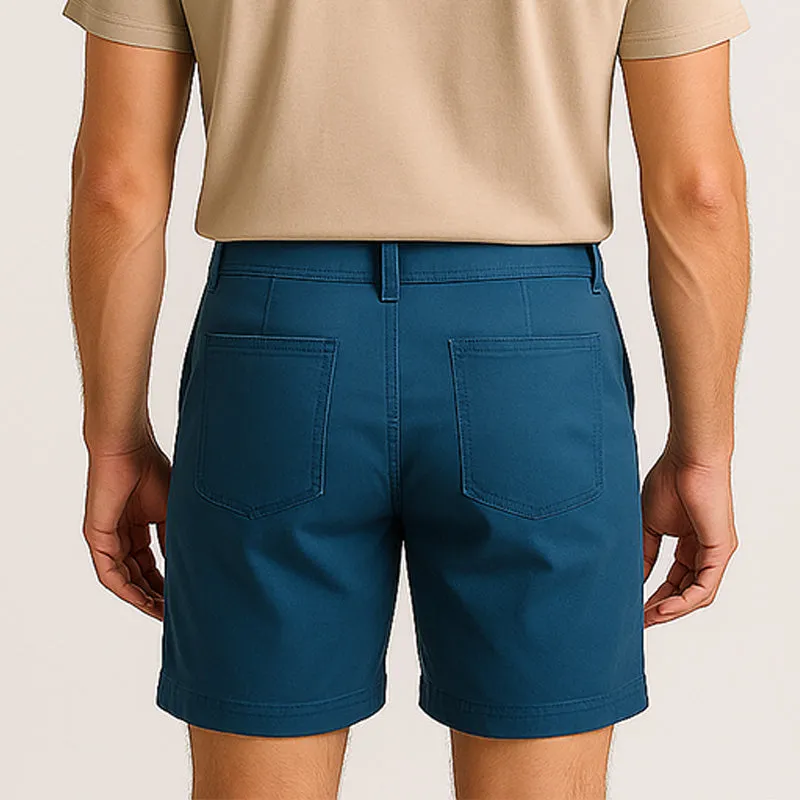 Men's Summer Fashion Simple Solid Color Cotton Blend Casual Shorts MTA1971E4P sold by Manly product image thumbnail 3