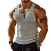 Men's Knitted Round Neck Slim Fit Tank Tops MTA2200E1X sold by Manly