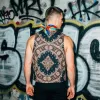 Men's Vintage Casual Perris Print Colorblock Satin Vest MTA1614E9TO sold by Manly
