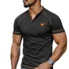 Men's Casual Henley Neck Short Sleeve T-Shirt MTA1905E1X sold by Manly