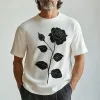 Men's Summer Minimalist Knitted Jacquard Thin Short Sleeve T-shirt MTA2056E9P sold by Manly