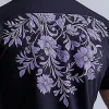Men's Summer Fashion Floral Embroidery Blended Short Sleeve Casual Shirt MTA2009E1P sold by Manly