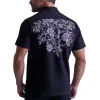 Men's Summer Fashion Floral Embroidery Blended Short Sleeve Casual Shirt MTA2009E1P sold by Manly