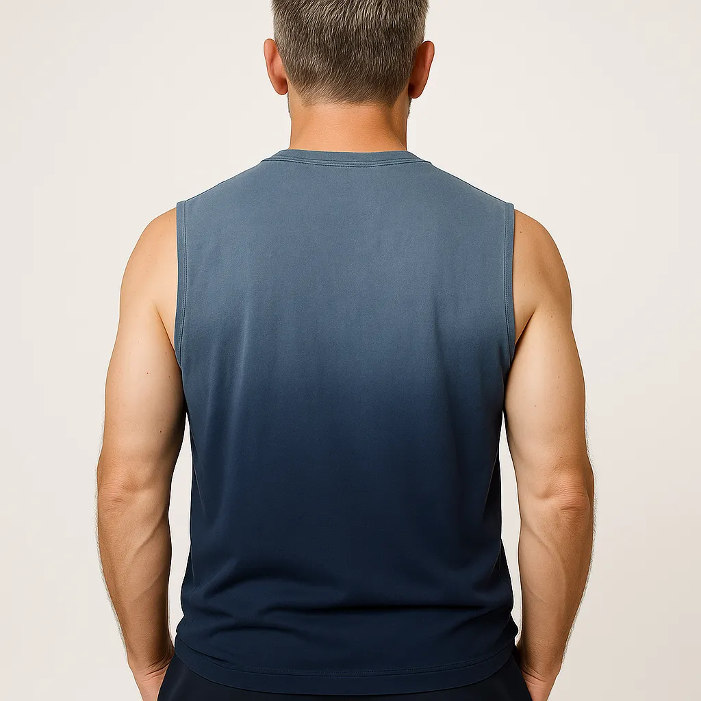 Men's Summer Fashion Simple Gradient Cotton Tank Top MTA2026E3P sold by Manly product image thumbnail 3