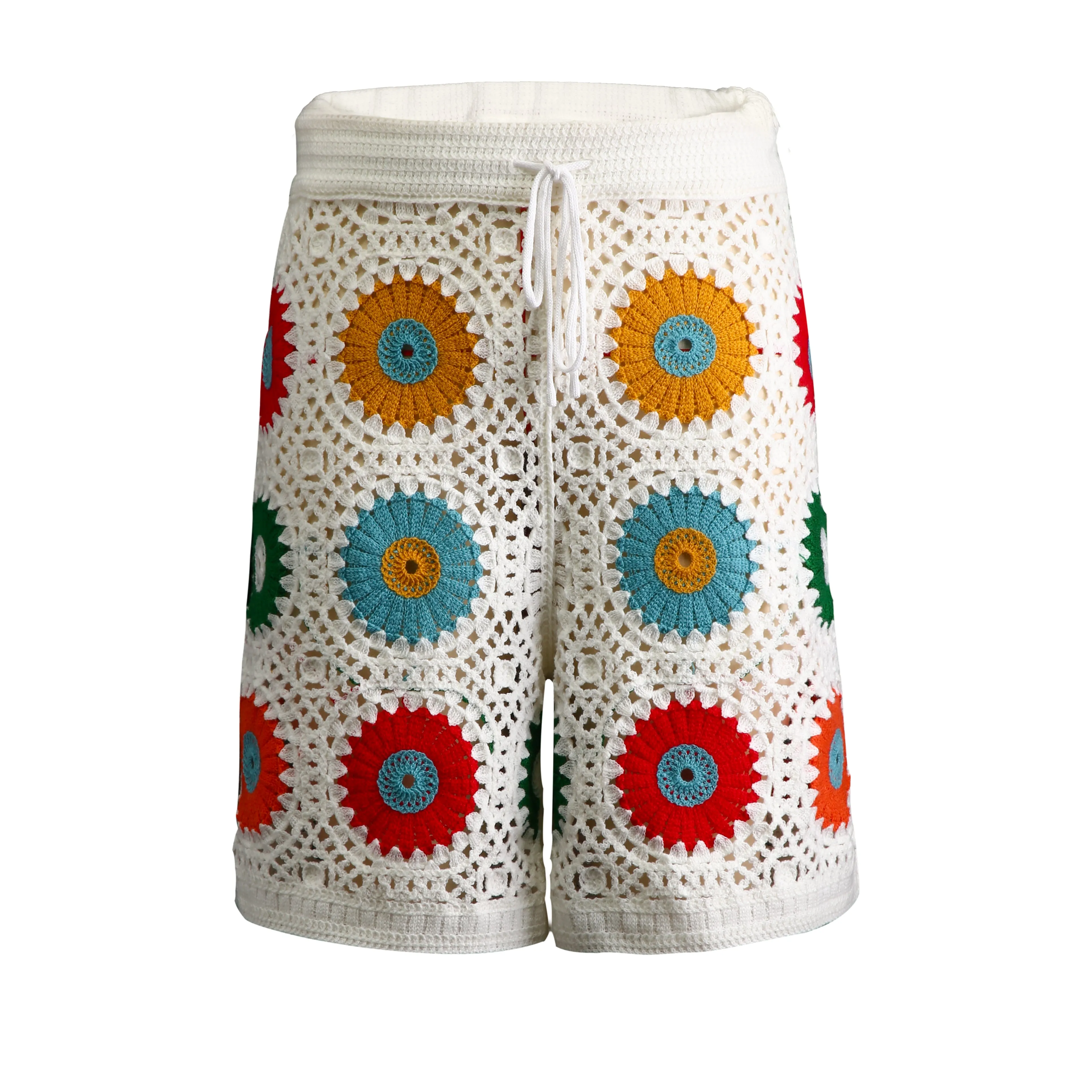 Men's Summer Fashion Comfortable Breathable Hollow Crochet Shorts MTA2337E0P sold by Manly
