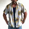 Men's Casual Beach Sunflower Print Shirt 95983075TO sold by Manly
