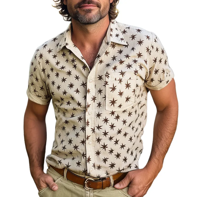 Men's Summer Exquisite Printed Casual Short Sleeve Shirt MTA2635E3U sold by Manly