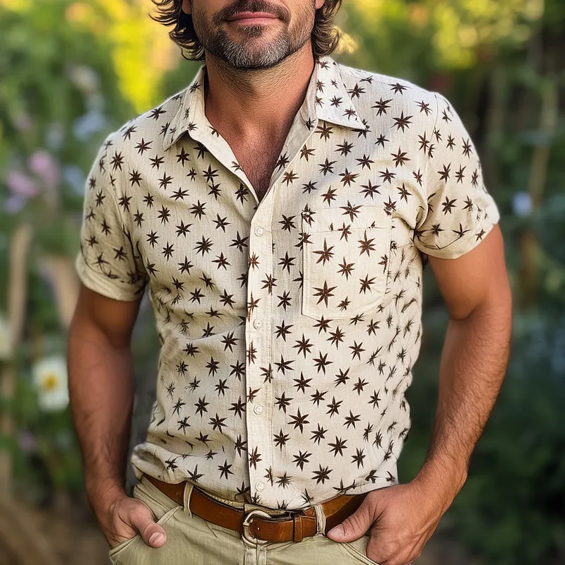 Men's Summer Exquisite Printed Casual Short Sleeve Shirt MTA2635E3U sold by Manly product image thumbnail 2