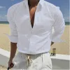 Men's Casual Striped Cotton Long Sleeve Lapel Shirt MTA2654E3X sold by Manly