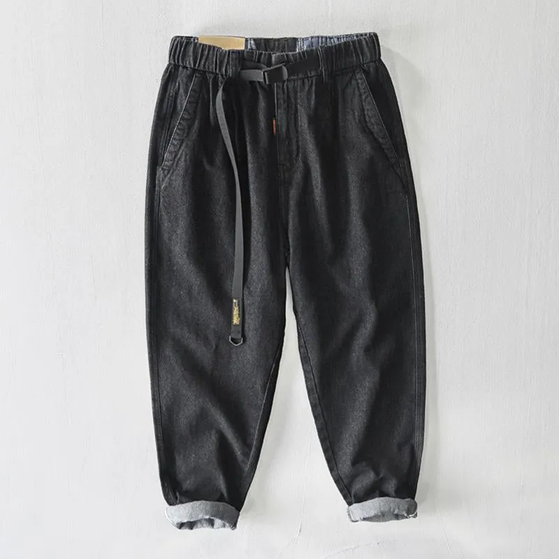 Men's Vintage Elastic Waist Loose Denim Jeans 87359019M sold by Manly product image thumbnail 2