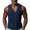Men's Summer Fashion Embroidery Knitted Tank Top MTA2970E3P sold by Manly