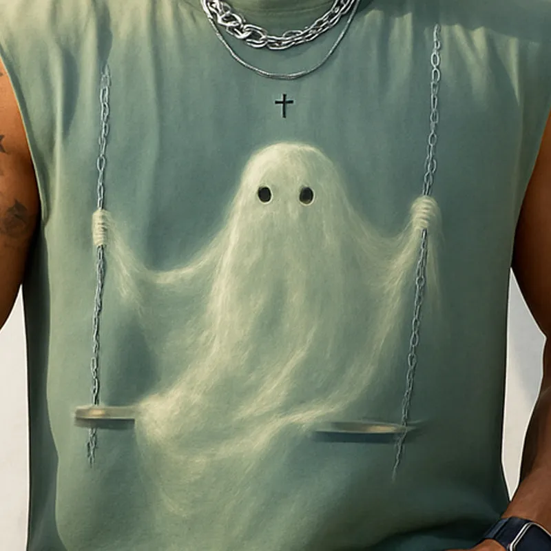 Men's Summer Fashion Printed Round Neck Tank Top MTA2826E6U sold by Manly product image thumbnail 3