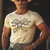 Men's Summer Printed Round Neck Cotton Short Sleeve T-Shirt MTA2972E2U sold by Manly