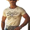 Men's Summer Printed Round Neck Cotton Short Sleeve T-Shirt MTA2972E2U sold by Manly