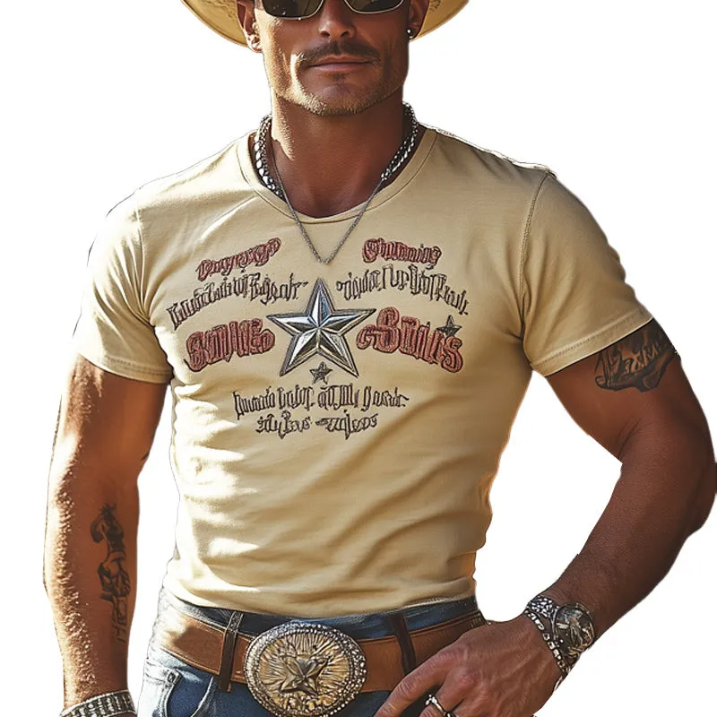 Men's Summer Exquisite Printed Short Sleeve T-Shirt MTA2933E6U sold by Manly