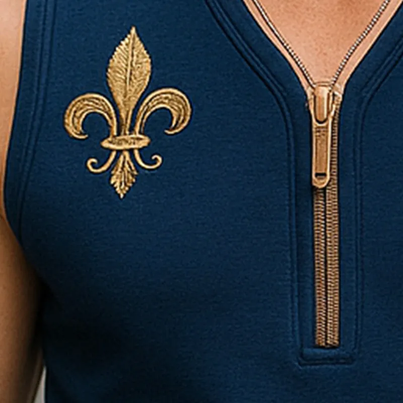 Men's Summer Light Business Embroidery Knitted Tank Top MTA0351F6P sold by Manly product image thumbnail 3