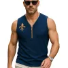 Men's Summer Light Business Embroidery Knitted Tank Top MTA0351F6P sold by Manly