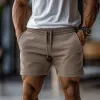 Men's Casual Cotton Washed Elastic Waist Drawstring Sports Shorts MTA0440F4M sold by Manly