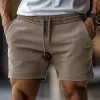 Men's Casual Cotton Washed Elastic Waist Drawstring Sports Shorts MTA0440F4M sold by Manly