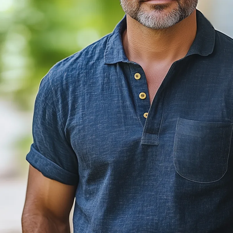 Men's Summer Business Comfortable Polo Neck T-Shirt MTA0481F8U sold by Manly product image thumbnail 3