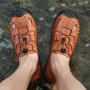 MEN'S SPORTY LEATHER WATER FISHERMAN'S SHOES MTA0678F8I sold by Manly